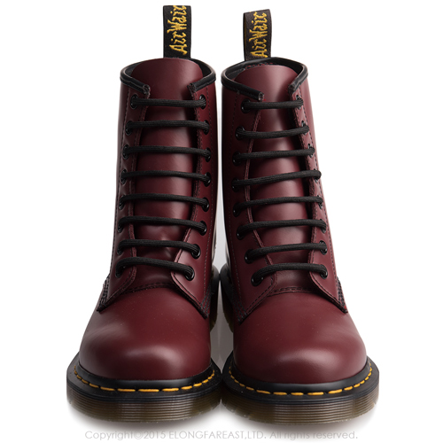 Dr.Martens-經典1460 8孔亮皮馬汀靴-女款-櫻桃紅