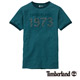 Timberland 男款藍綠色立體1973短袖T恤 product thumbnail 1