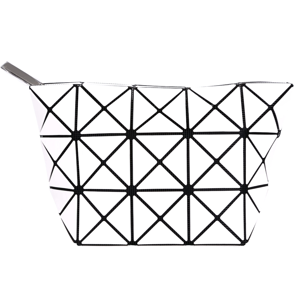 三宅一生BAO BAO ISSEY MIYAKE PRISM 3x5 白色亮面萬用包