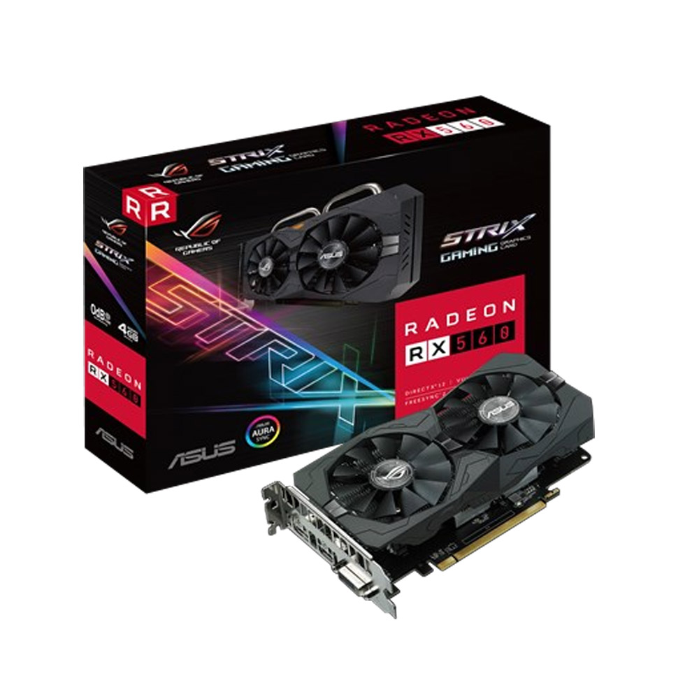 華碩顯示卡ROG-STRIX-RX560-4G-GAMING