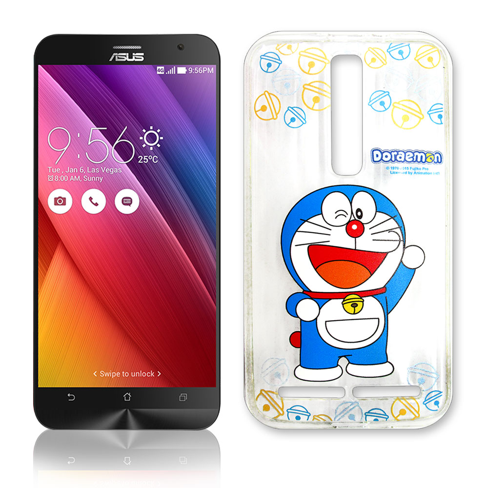哆啦A夢正版 華碩 ZenFone 2 5.5吋 歡樂彩繪手機軟殼