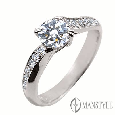 MANSTYLE「浪漫情懷」0.50ct 八心八箭鑽戒