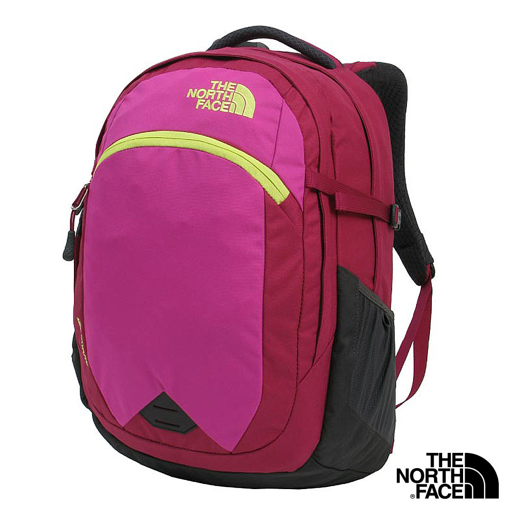 The North Face 25L 13吋電腦背包 紫紅/亮桃粉