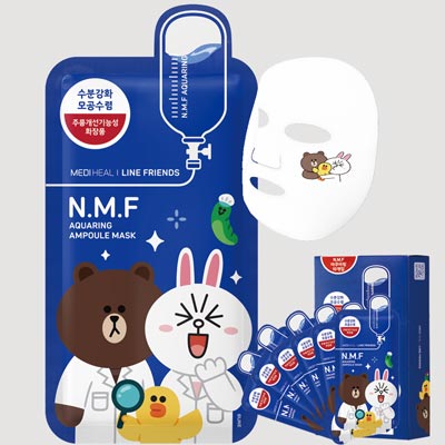 MEDIHEAL x LINE FRIENDS 親古高效特強保濕導入面膜 10片/盒