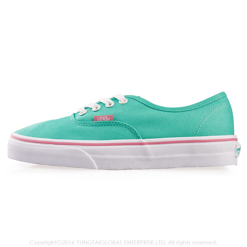 (女)VANS Authentic 經典素色4孔休閒鞋*綠色