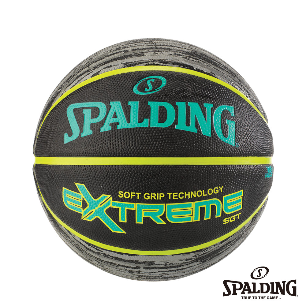 SPALDING 斯伯丁 SGT 深溝柔軟膠系列 青檸黃 Rubber 籃球 7號