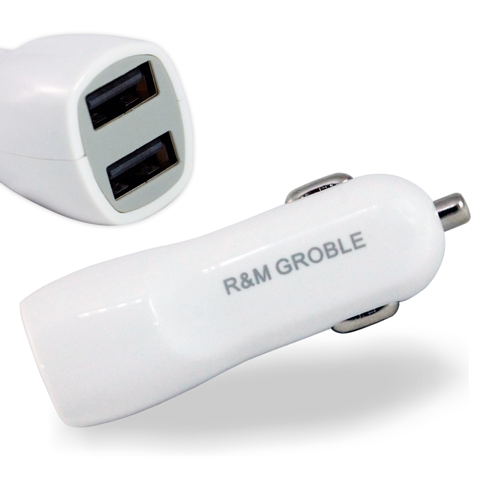R&M 3.1A雙孔USB車用充電器