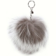 Michael Kors Fur Key Chain 混色毛球吊飾/鑰匙圈(淺咖色) product thumbnail 1