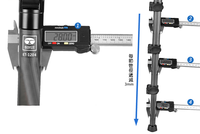 SIRUI 碳纖維三腳架(附E20雲台) ET2204E20