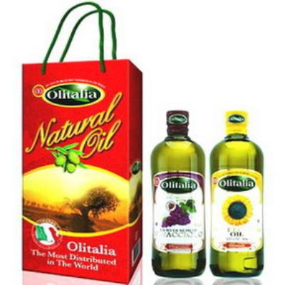 Olitalia奧利塔禮盒組 葡萄籽油(500ml)+葵花油(500ml)