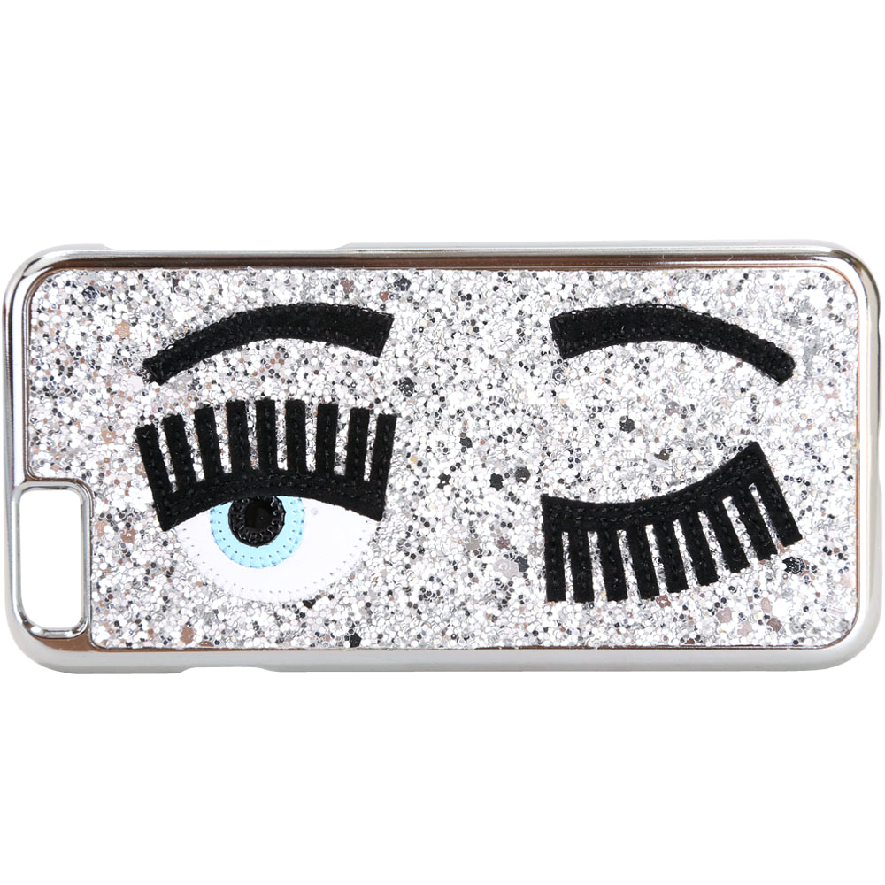 Chiara Ferragni Flirting i6/i6s 眨眼亮片手機殼(銀色)