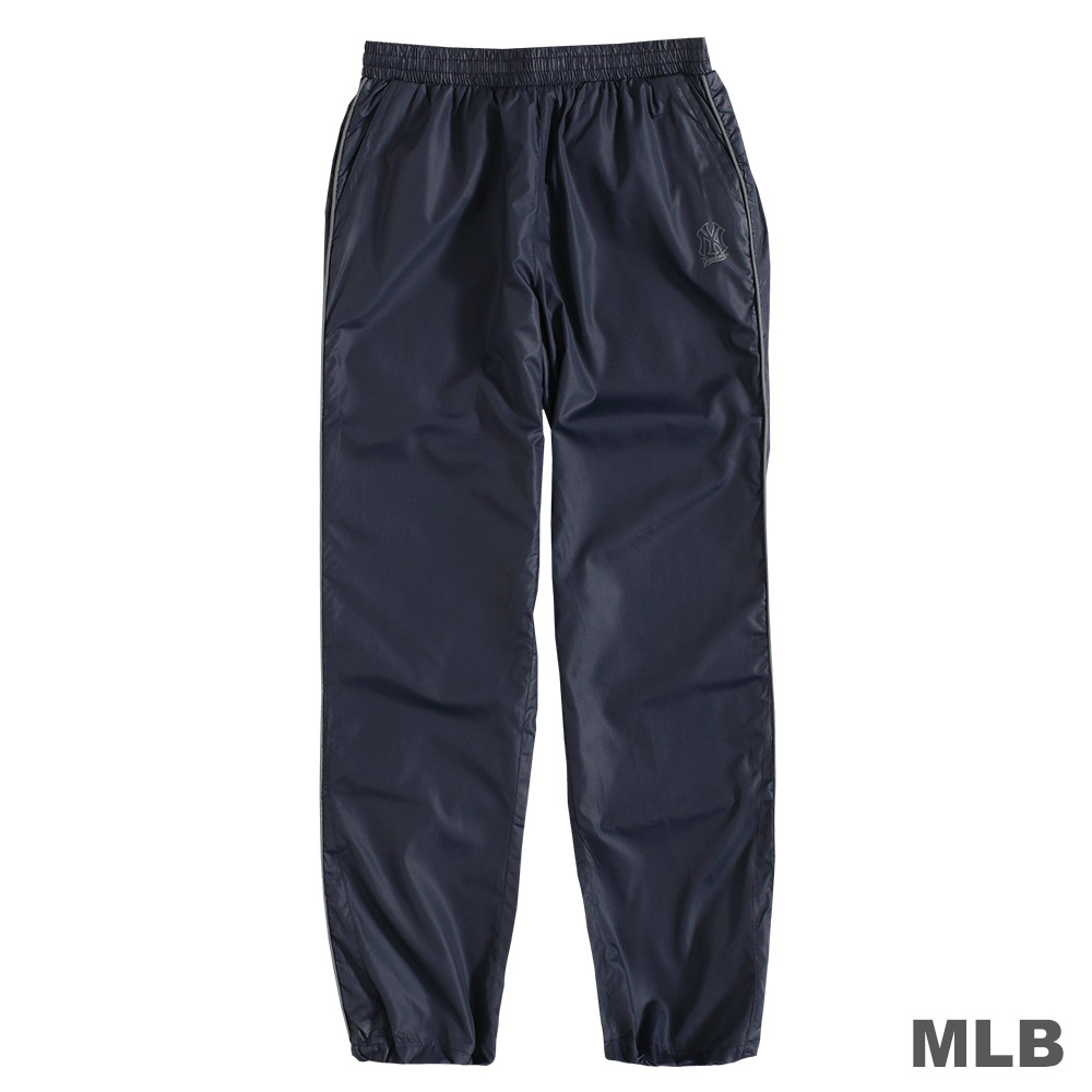 MLB-紐約洋基隊LOGO印花運動風衣長褲-深藍 (女)