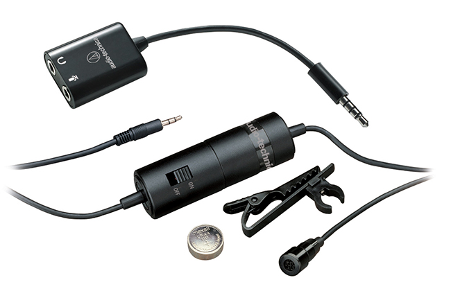 audio-technica智慧型手機用單聲麥克風 ATR3350iS