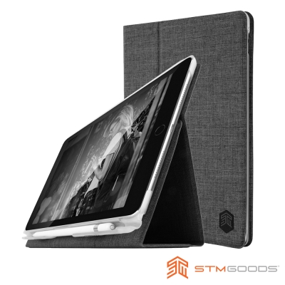 澳洲STM Atlas iPad Pro 10.5吋 專用高質感翻蓋保護殼 - 碳灰