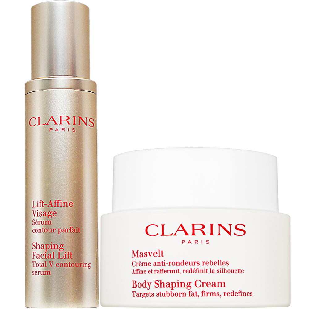 CLARINS 克蘭詩 比基尼美體霜(200ml)+V型緊緻精華(50ml)