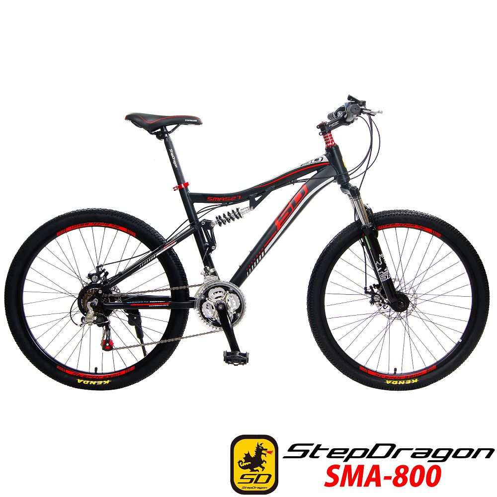 【StepDragon】SMA-800日本SHIMANO21速鋁合金四連桿避震登山車