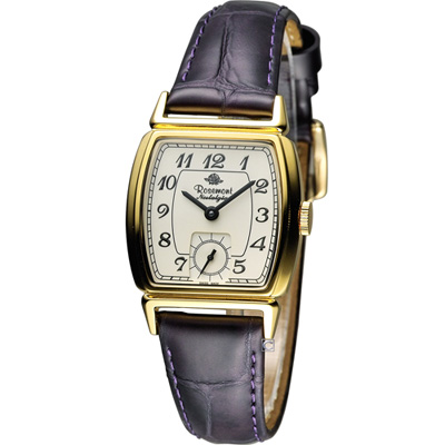 Rosemont 戀舊系列 酒桶型時尚腕錶-紫/26x36mm