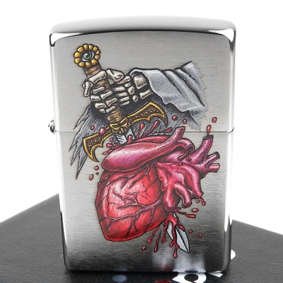 【ZIPPO】美系~Goth-哥德穿心之劍圖案設計打火機