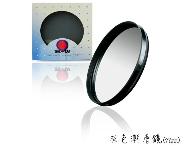 B+W 灰色半面漸層鏡片 Dark Gray 502(72mm)