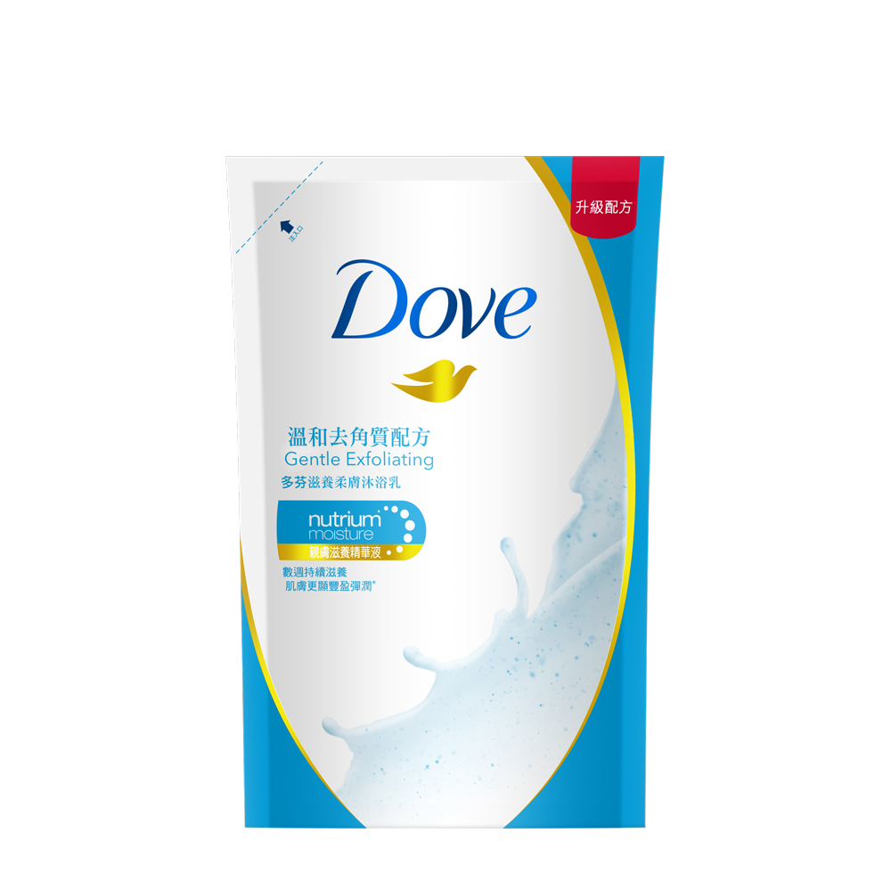 DOVE 多芬 滋養柔膚沐浴乳 溫和去角質配方補充包 650g