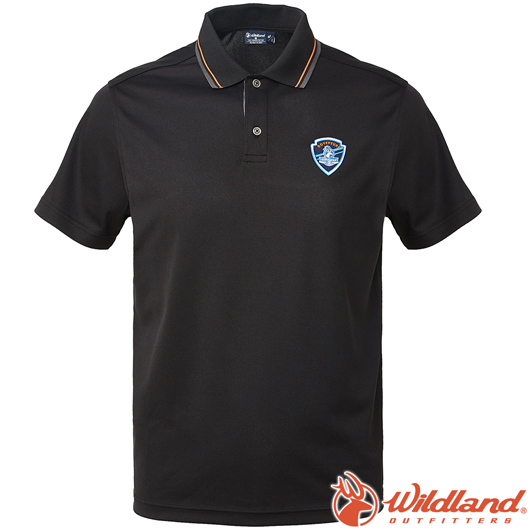 Wildland 荒野 0A61616-54黑色 男Coolmax排汗POLO衫