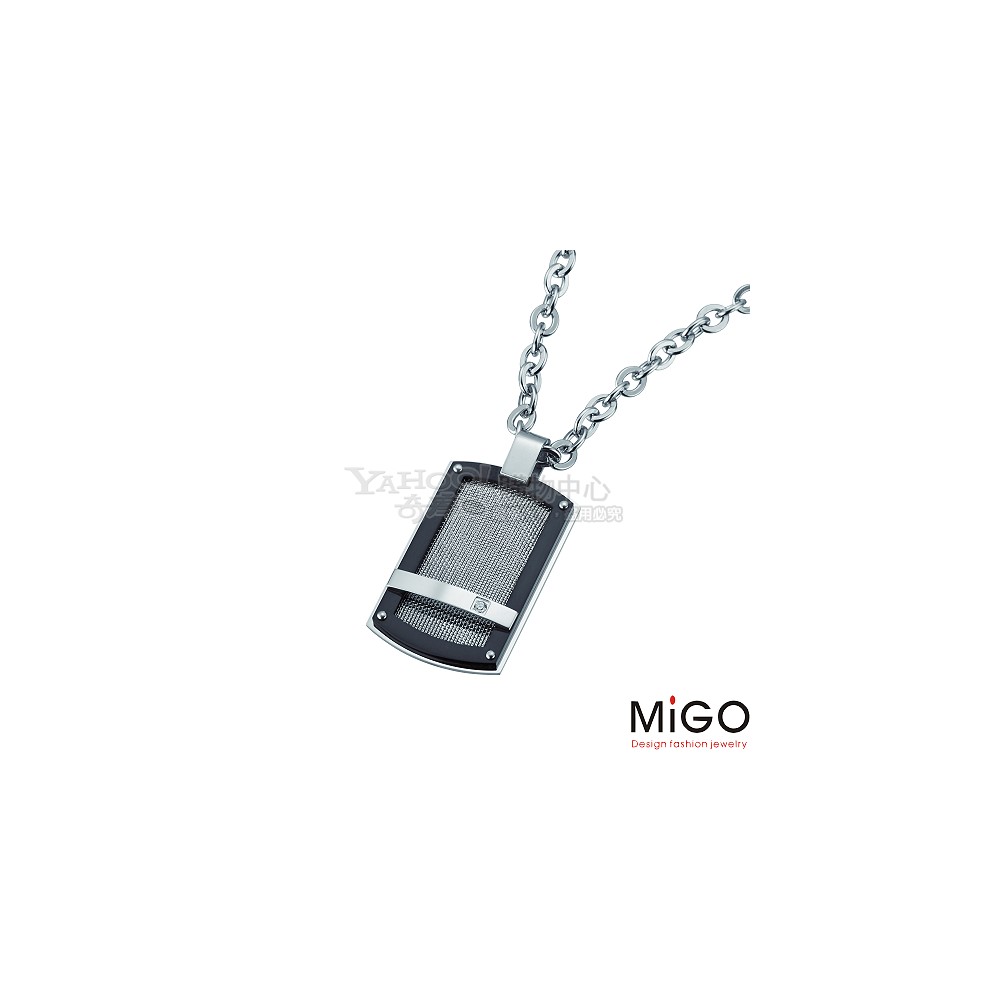 MiGO-擁抱 白鋼男項鍊