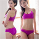 平口褲 撞色條紋低腰內褲S-XL(紫) Naya Nina product thumbnail 1