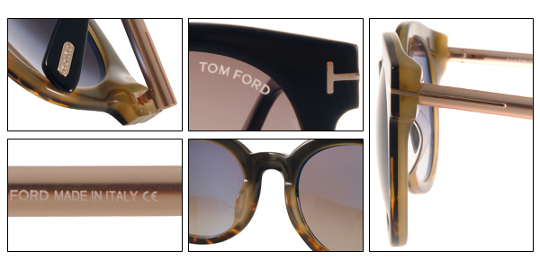 TOM FORD太陽眼鏡 復古圓框/黑-琥珀棕#TOM0435 01K
