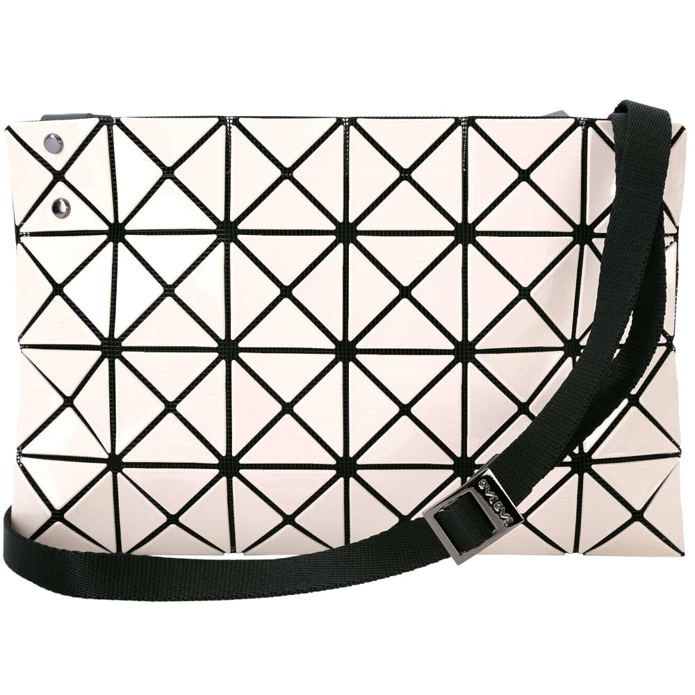 三宅一生BAO BAO ISSEY MIYAKE LUCENT 4x8亮面斜背包(米白) | 斜背包