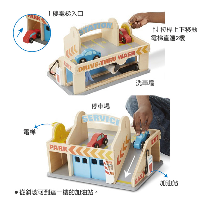 美國瑪莉莎 Melissa & Doug 交通工具 - 汽車休息站