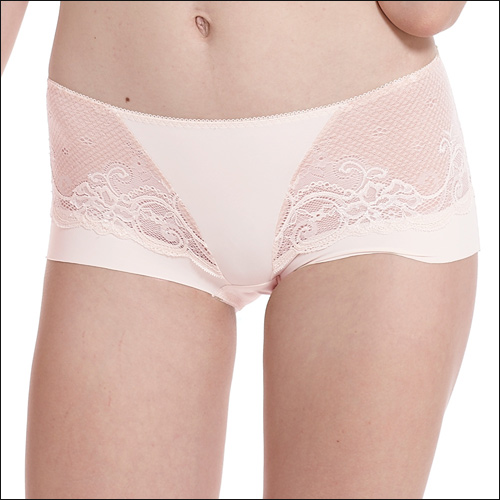 LADY 涼感纖體美型系列 機能調整型 中腰平口褲(珊瑚橘)