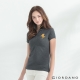 GIORDANO 女裝拿破崙3D刺繡彈性POLO衫-17 標誌深花灰 product thumbnail 1