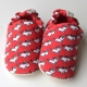 英國 POCONIDO 手工嬰兒鞋 (紅色獨角獸) product thumbnail 1