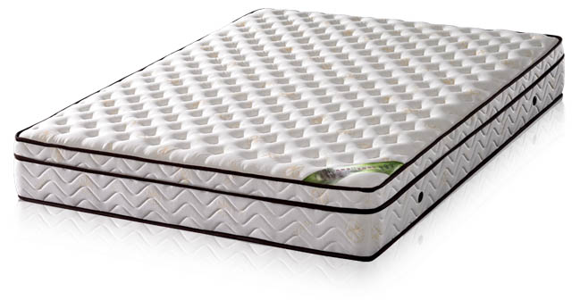 歐若拉 護邊強化三線20mm乳膠特殊QT舒柔布硬式獨立筒床墊-單人加大3.5尺