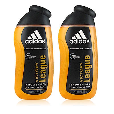 ADIDAS愛迪達 卓越自信男性香氛雙效沐浴膠250ml  (2入)