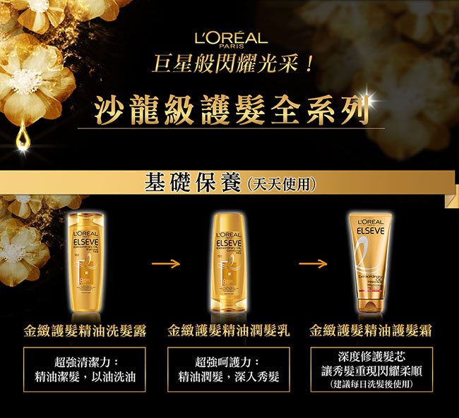 LOREAL Paris 巴黎萊雅 金緻護髮精油玫瑰精華 迷你版30ml