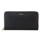 FURLA 防刮皮革拉鍊長夾(黑) product thumbnail 1