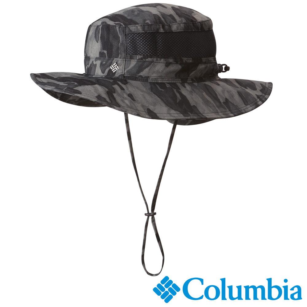Columbia哥倫比亞 男女-防曬50快排遮陽帽-黑迷彩 UCU91620BQ