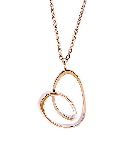 Calvin Klein CK Jewellery WARM 溫情系列愛戀湧現玫瑰金項鍊