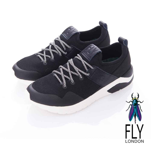 Fly London(男)-SPEED 急速風潮 都會輕量運動鞋-全速黑