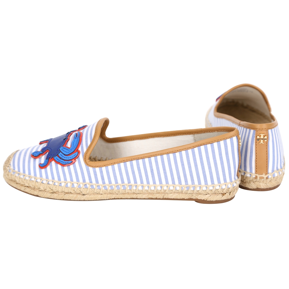 TORY BURCH CRAB ESPADRILLE 條紋拼接貝殼螃蟹草編鞋| 精品服飾/鞋子| Yahoo奇摩購物中心