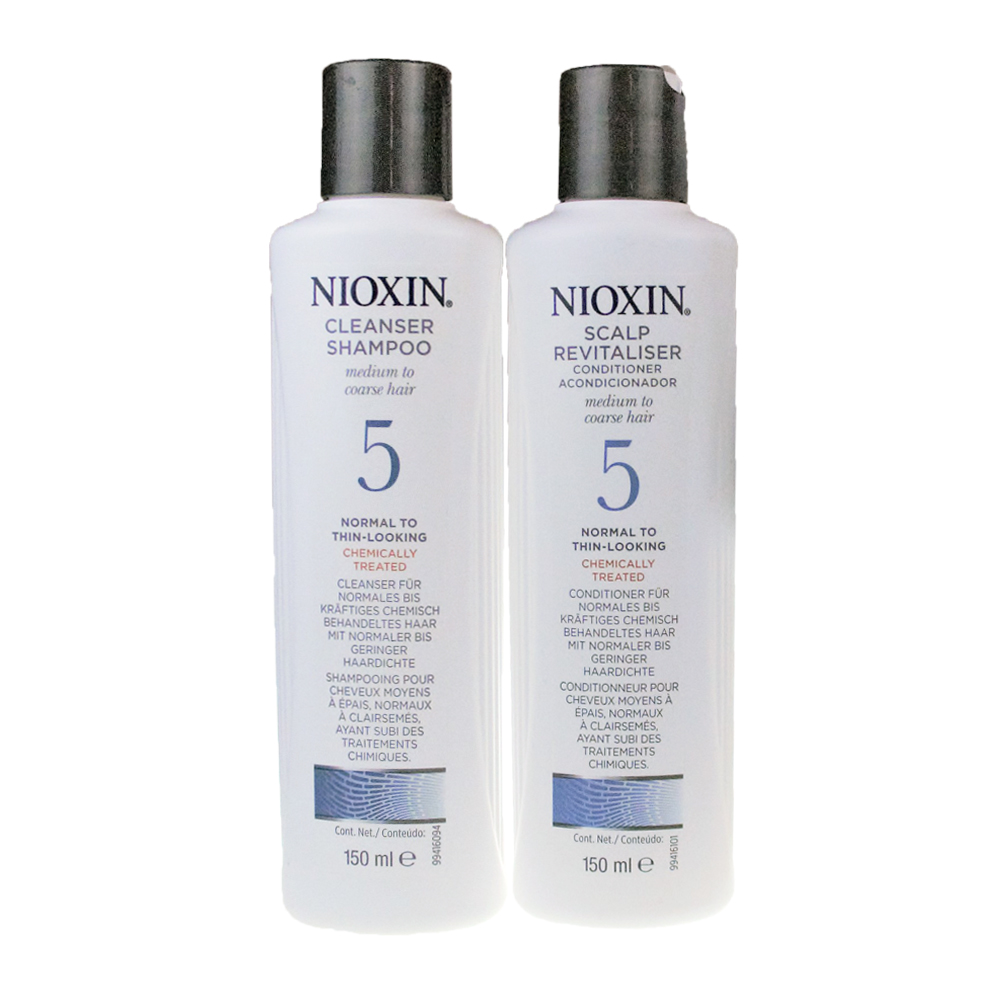 NIOXIN 耐奧森(儷康絲) 組合5號潔髮乳+甦活乳300ML 公司貨