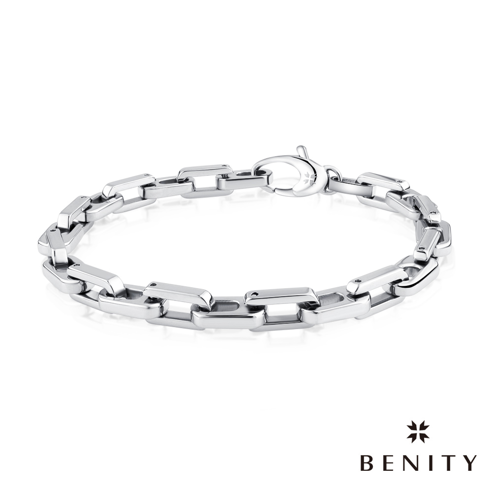 BENITY 星際飛行 鎖鏈設計 316白鋼/西德鋼 情侶款 男手鍊