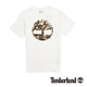Timberland 男款白色迷彩印花LOGO短袖T恤 product thumbnail 1