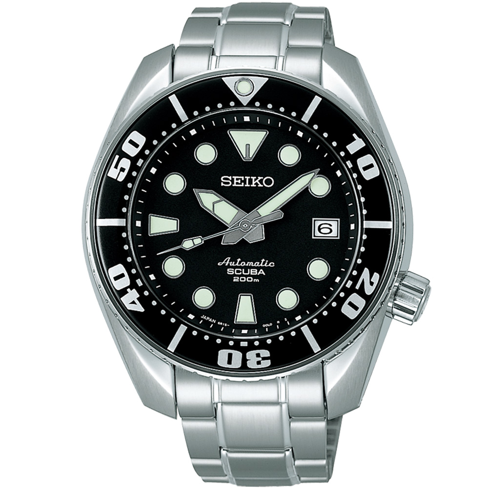 SEIKO PROSPEX 200米專業潛水運動錶(SBDC001J)-黑/45mm