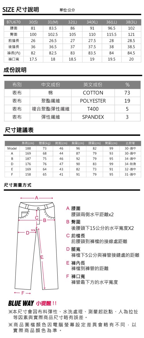 鬼洗 BLUE WAY 四面彈系列-360度頂級彈力直筒牛仔褲-原生藍