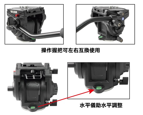 RECSUR 銳攝 RB-760 專業把手式油壓雲台