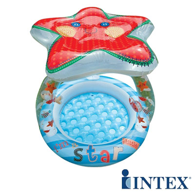【INTEX】可愛海星遮陽嬰兒水池