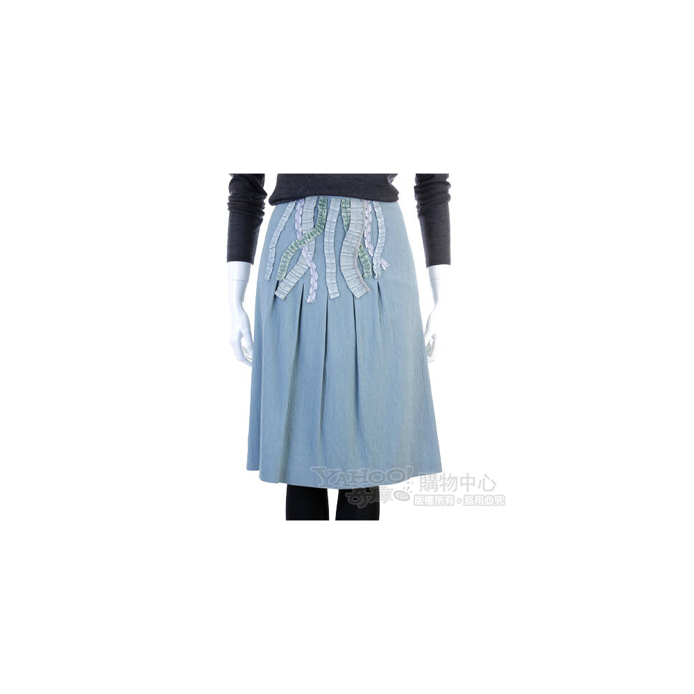 MOSCHINO 藍色拼接造型及膝裙