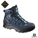 Salomon 登山鞋 中筒 GORETEX 防水 女 QUEST PRIME 藍 product thumbnail 1